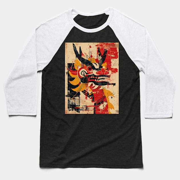 Dance of The Wooden Dragon Baseball T-Shirt by bulografik